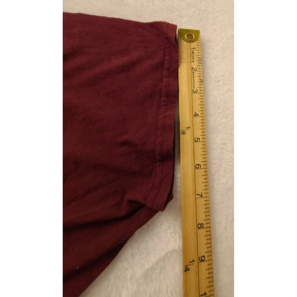 Nike World Tour Graphic‎ T-Shirt Men's XL Maroon Burgundy Short Sleeve Cotton